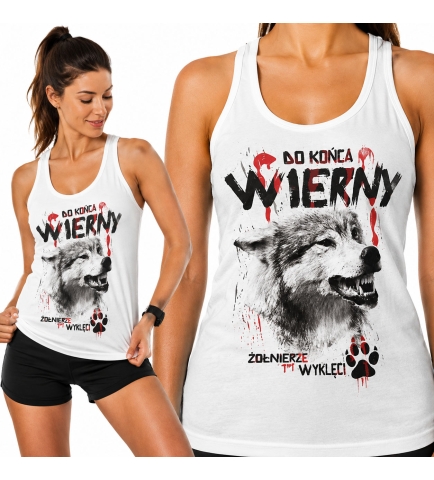 Damski tank-top DO KOŃCA WIERNI